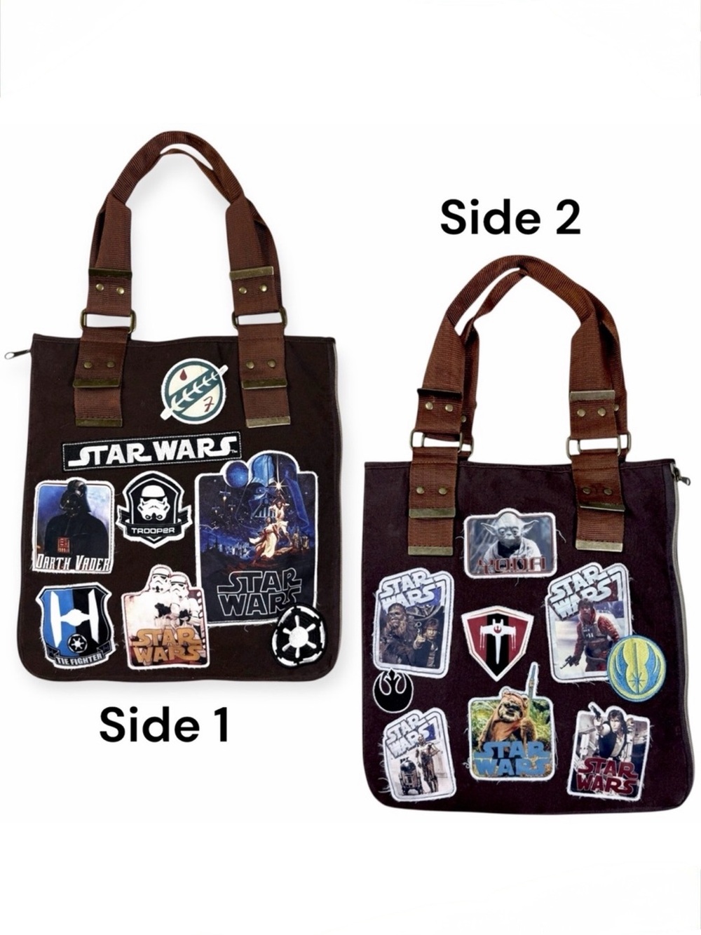 Star Wars Brown Messenger Bag with Patches